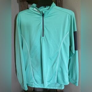 Ping women’s Mint Green Quarter-Zip Pullover size medium